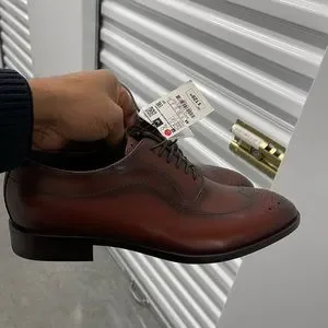 Zara | Shoes | New Zara Dress Shoes Dark Brown Sz 44 | Poshmark display picture 1